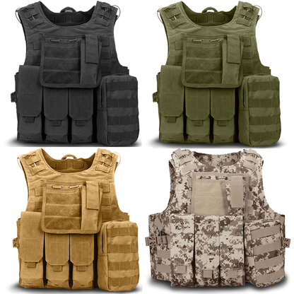 Tactical Military Tactical Plate Carrier Vest — alternate product view | KRIFFA
