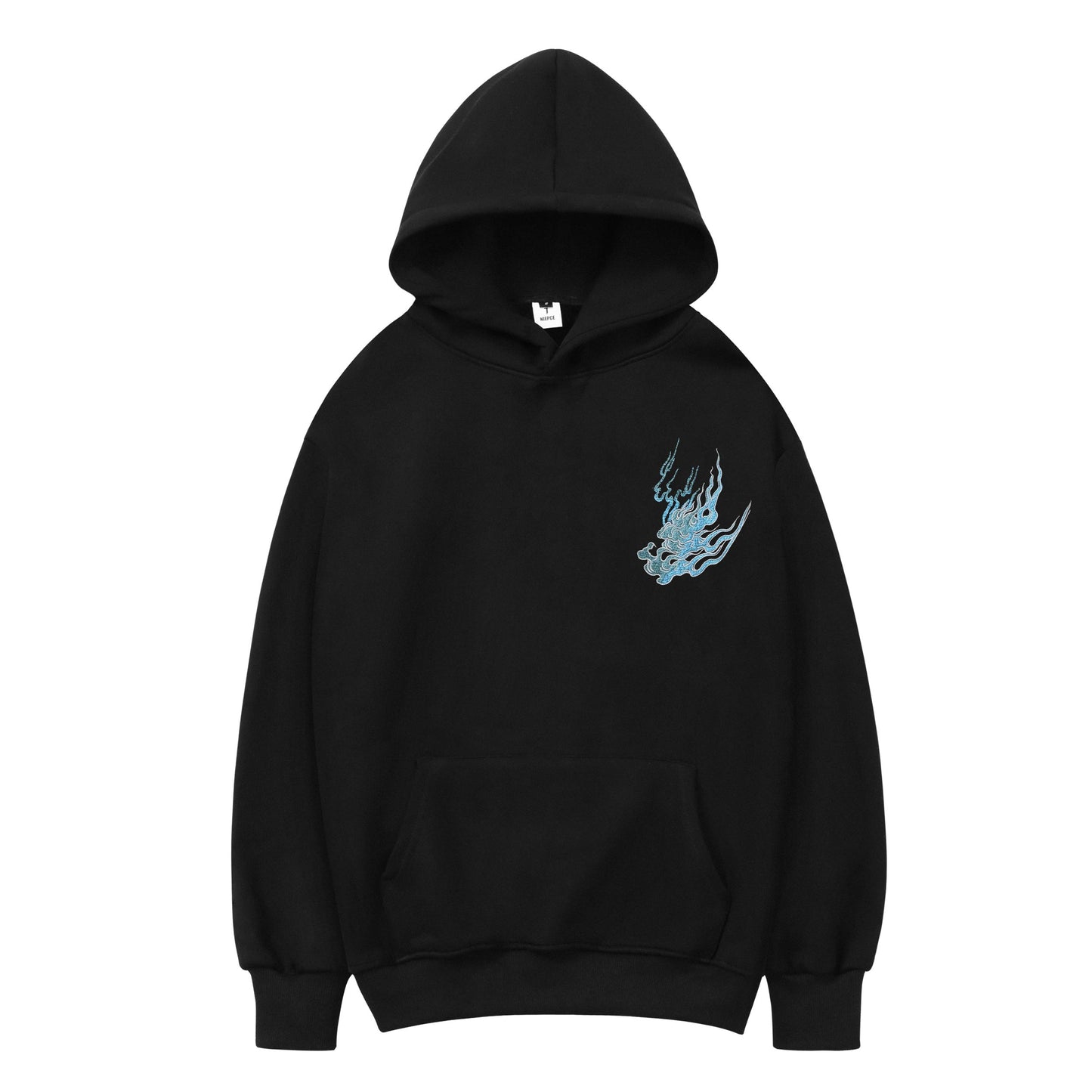 Flaming White Tiger Hoodie