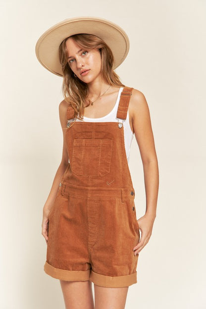 Corduroy Adjustable Shoulder Straps Overall