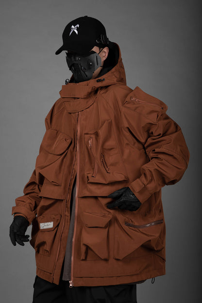 Brown Storage X Tech Jacket