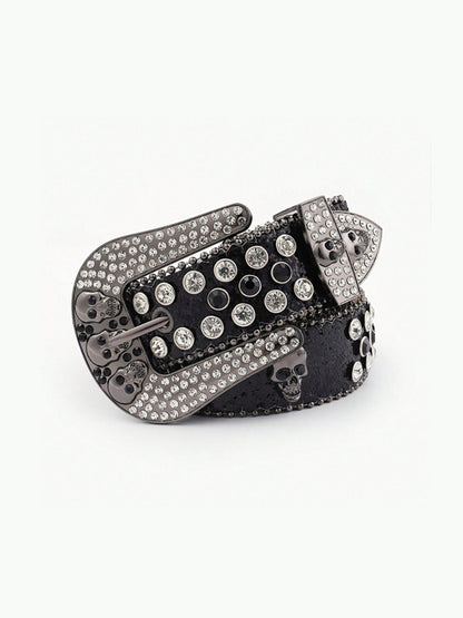 PU Leather Skull Belt