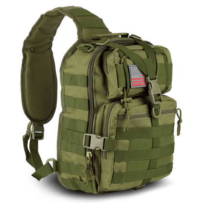 Tactical 14L Range Sling Bag Backpack with Adjustable Strap — additional product view | KRIFFA