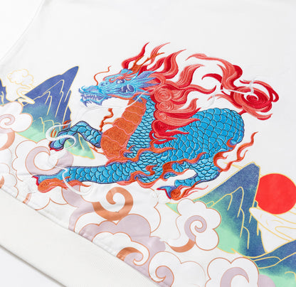 Demon Horse Embroidery Hoodie
