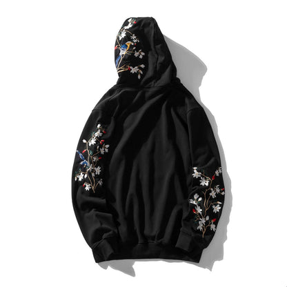 Flowers Embroidery Hoodie