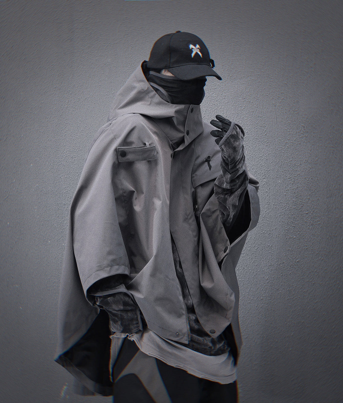 Grey I-Tech Poncho