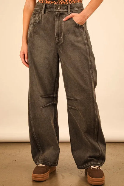 Wide Leg Comfy Jeans.