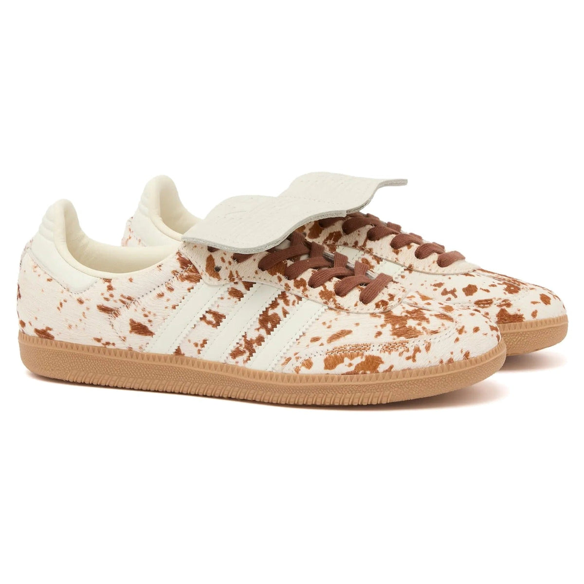 Adidas Samba LT Cow Print Brown White | Women