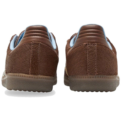 Adidas Samba OG Dark Brown Cream Blue Pony Hair | Women