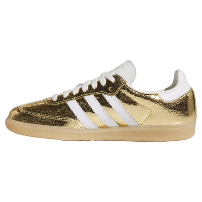 Adidas Samba OG Gold Metallic Cracked Leather