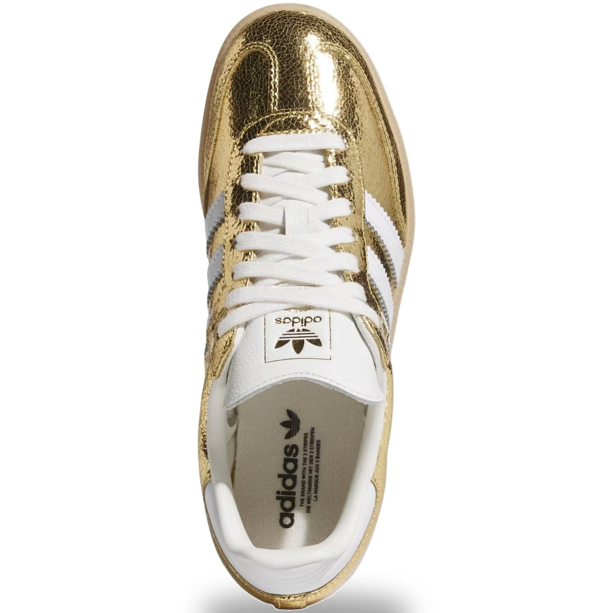 Adidas Samba OG Gold Metallic Cracked Leather