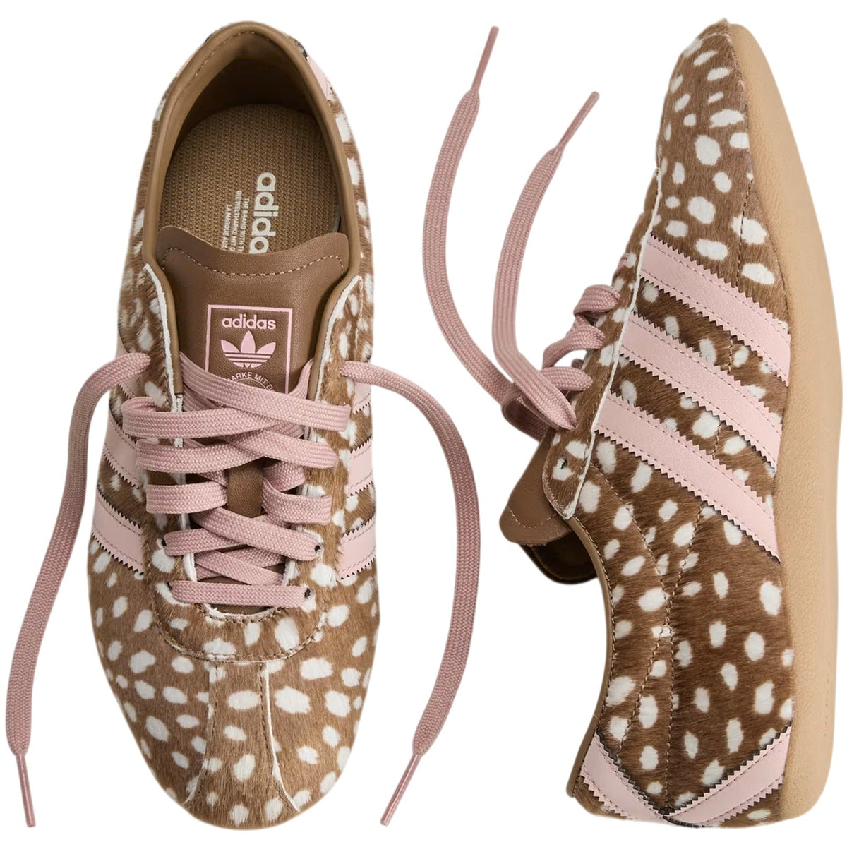 Women's adidas Tokyo Bambi sneakers with pink deer print