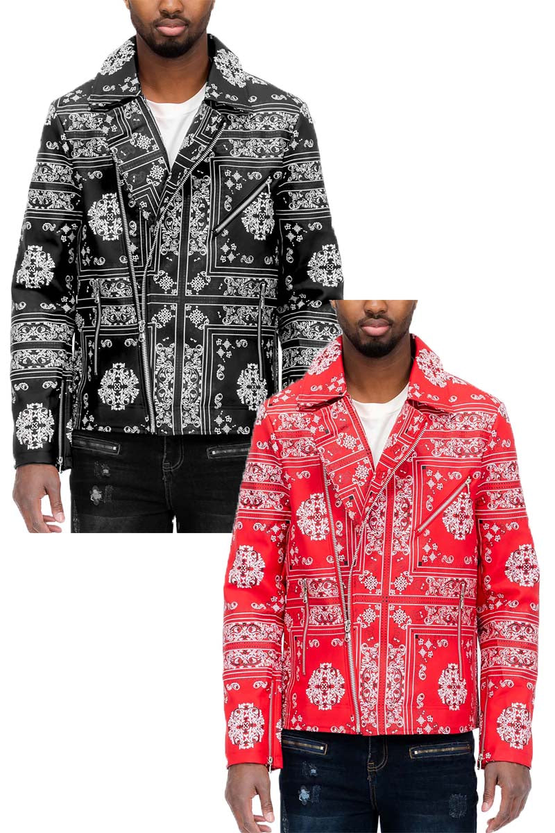 Bandana Leather Jacket