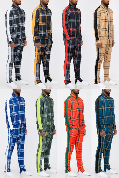 Plaid Out Track Set