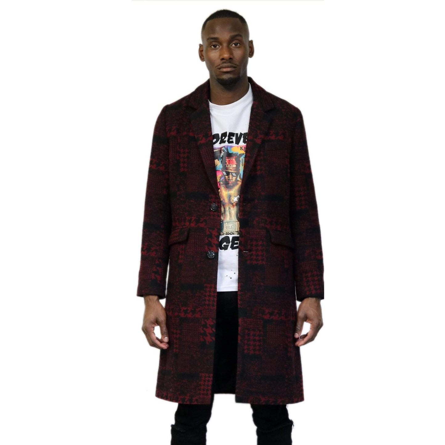 Kearny Houndstooth Wool Coat Jacket