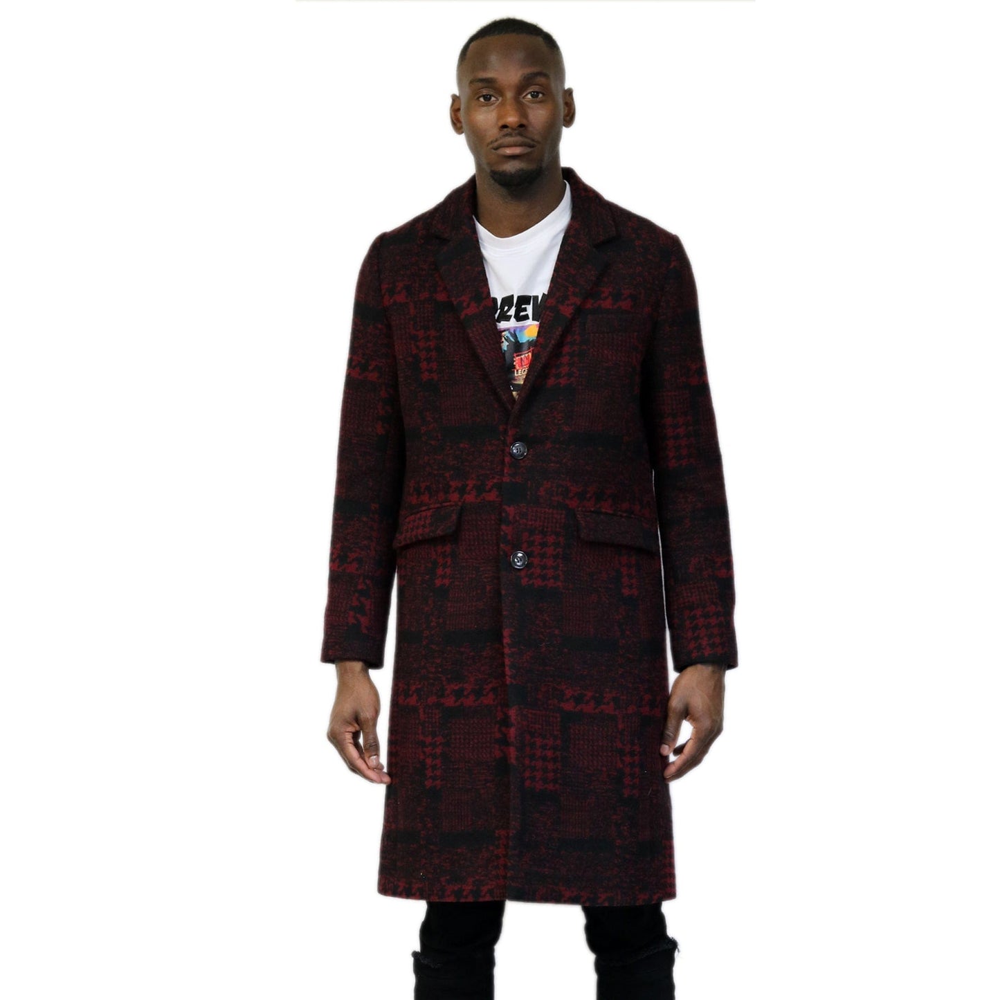 Kearny Houndstooth Wool Coat Jacket
