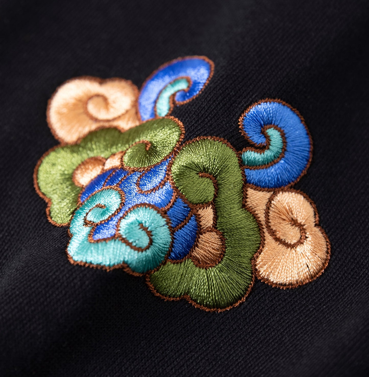 Mountains Embroidery Hoodie