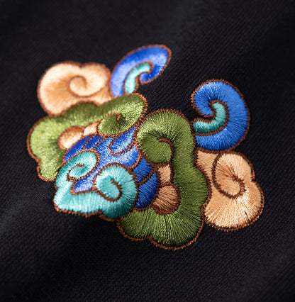 Mountains Embroidery Hoodie