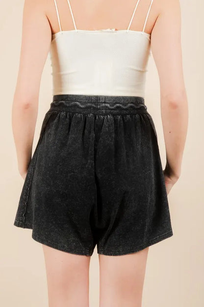 Mineral Washed Comfy Baggy Shorts.