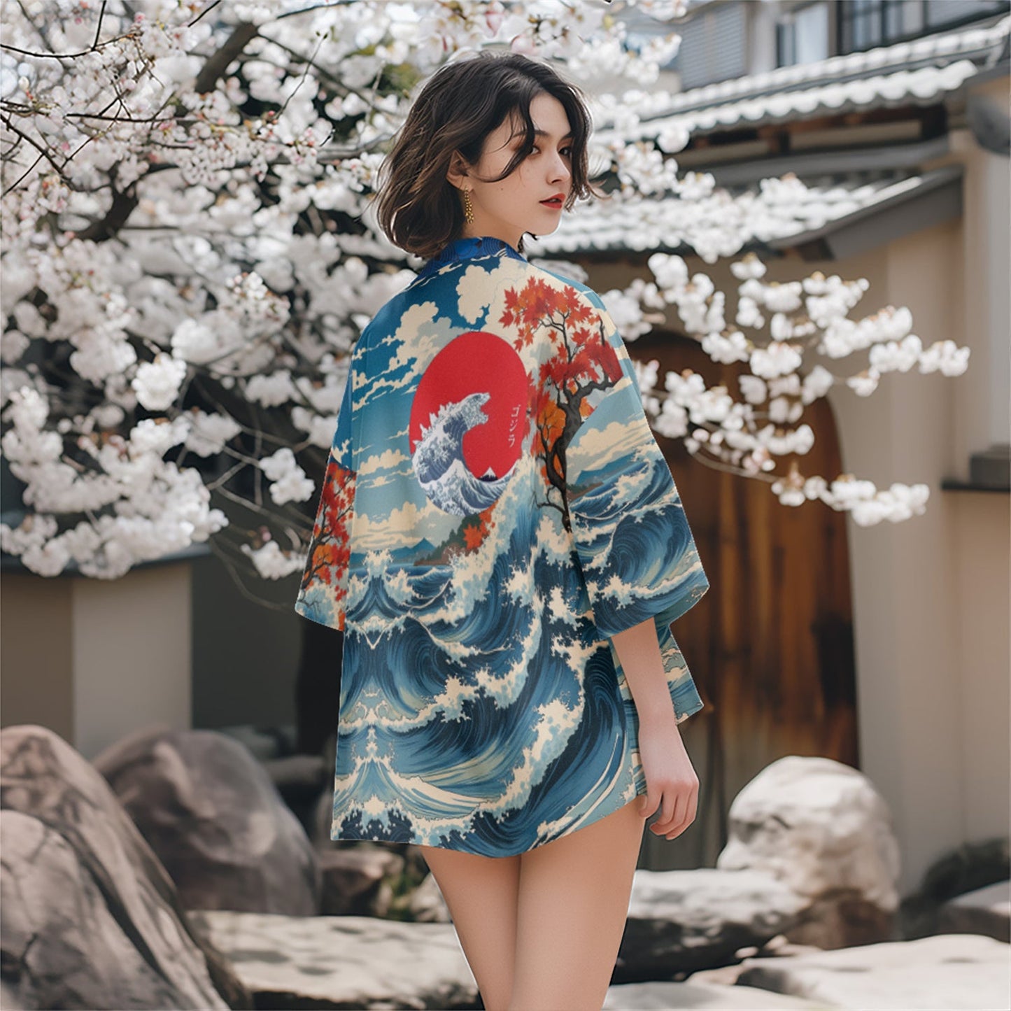 Blue Oceans Kimono