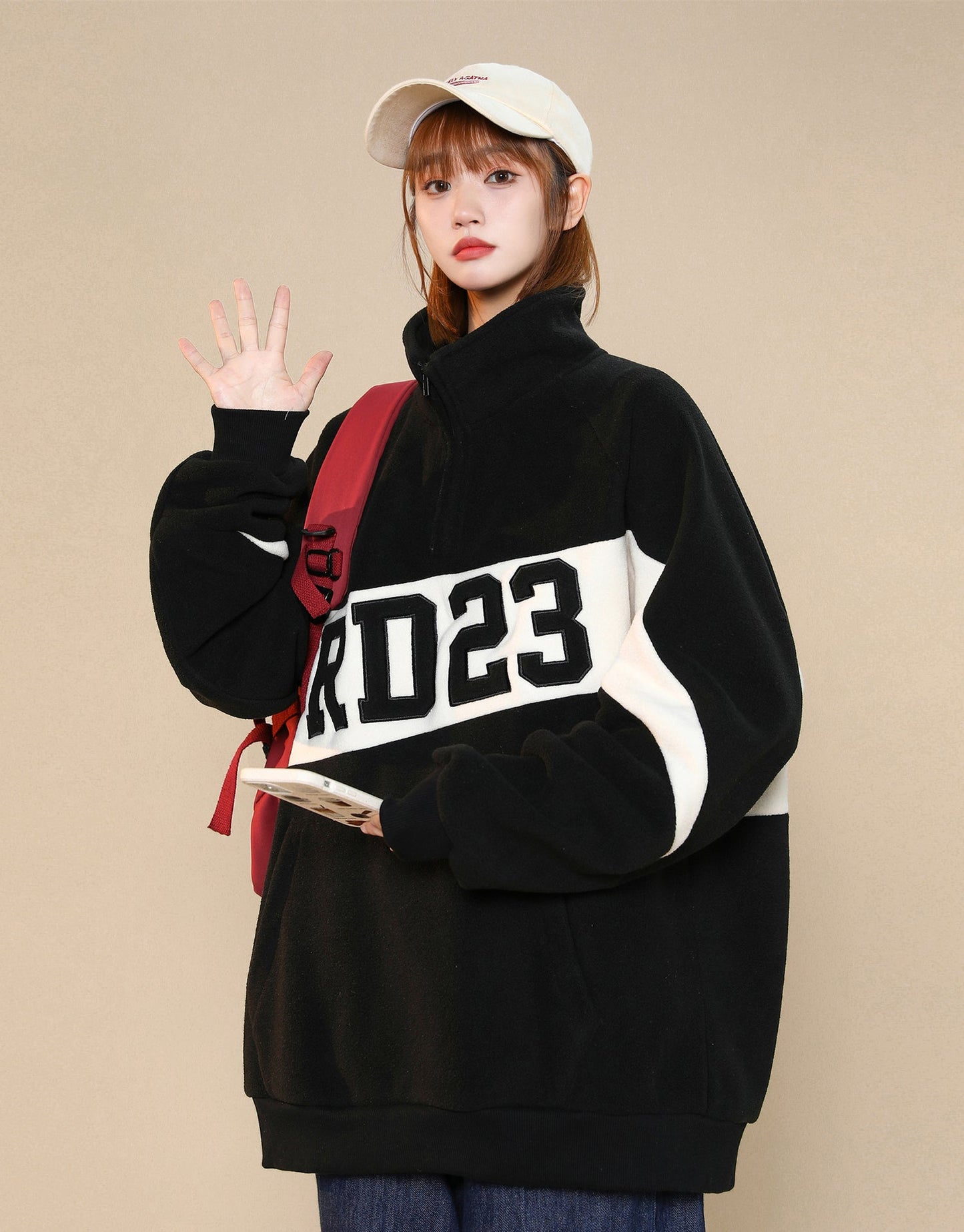 Quarter Zip Up Sweatshirt