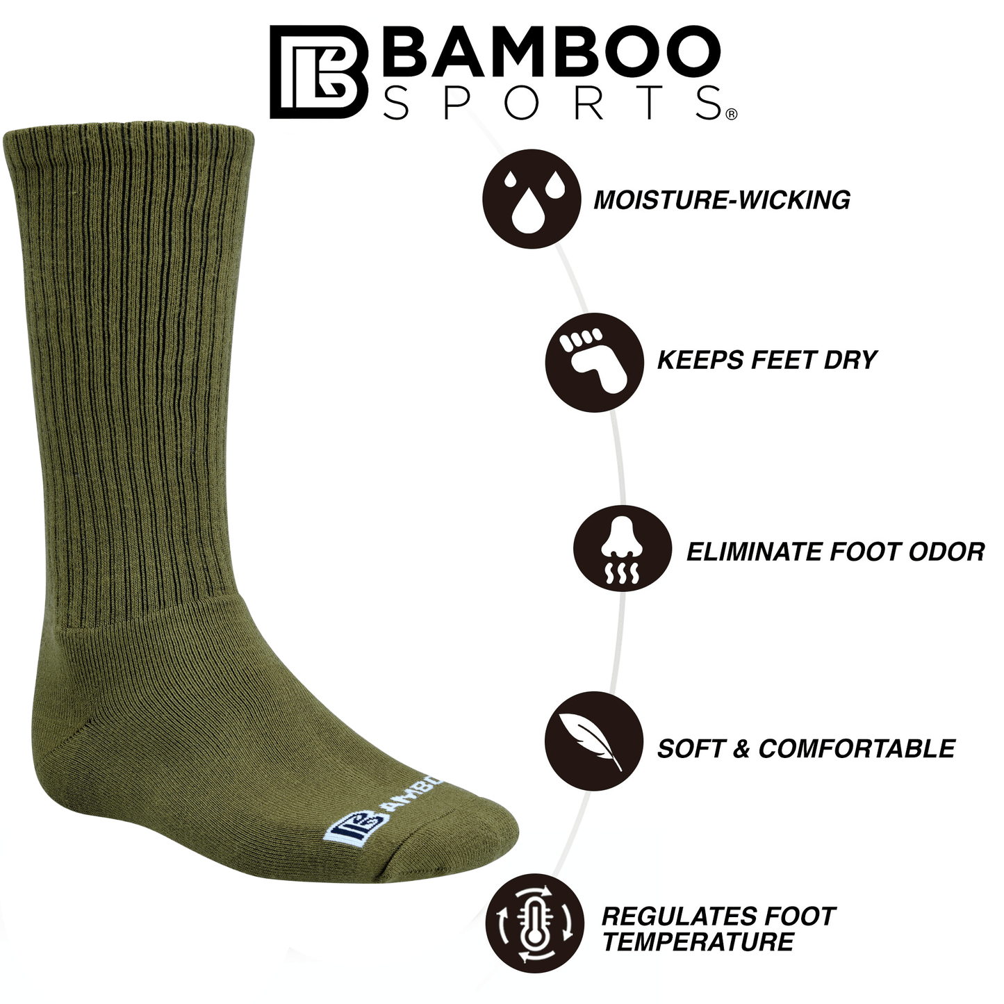 Knee high Premium Crew Socks | 2pk