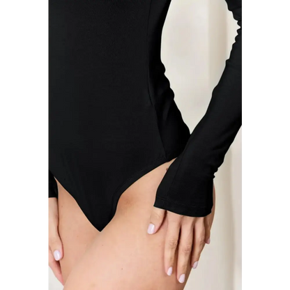 Basic Bae Full Size Round Neck Long Sleeve Bodysuit.
