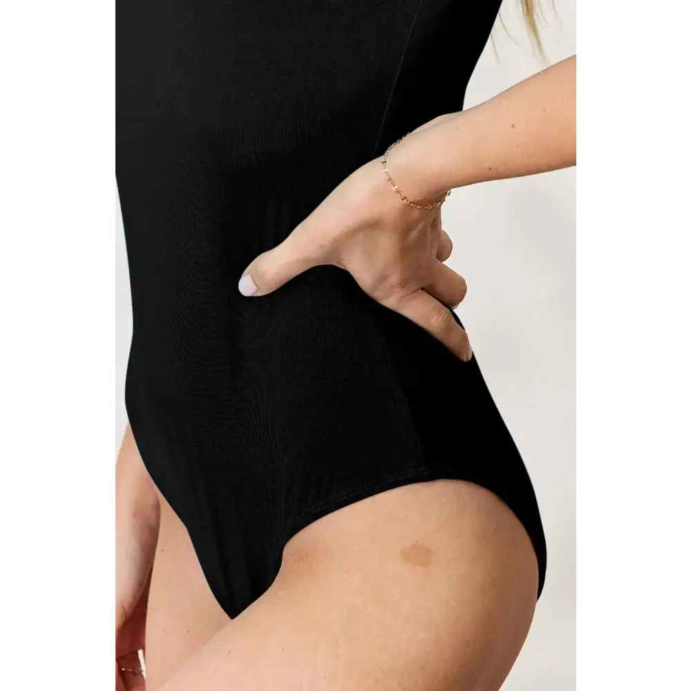 Basic Bae Full Size Round Neck Short Sleeve Bodysuit.