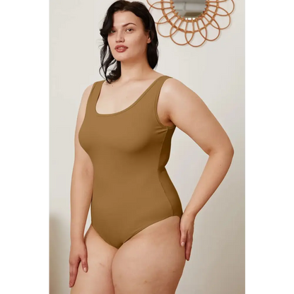 Basic Bae Full Size Square Neck Sleeveless Bodysuit.