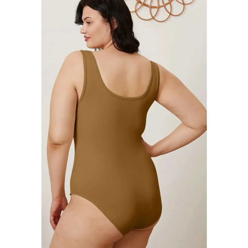 Basic Bae Full Size Square Neck Sleeveless Bodysuit.