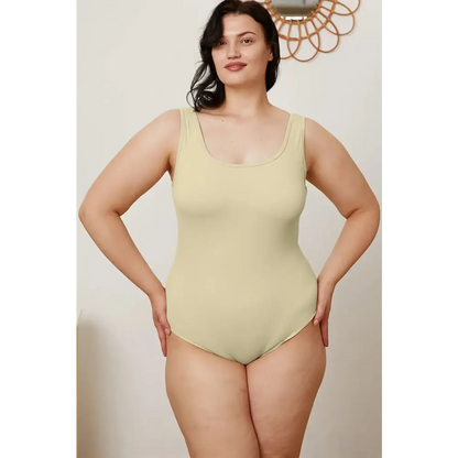 Basic Bae Full Size Square Neck Sleeveless Bodysuit.