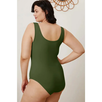 Basic Bae Full Size Square Neck Sleeveless Bodysuit - KRIFFA 