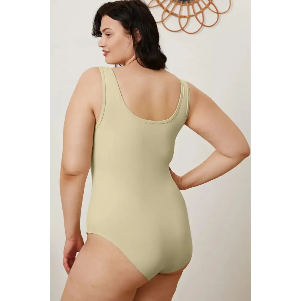 Basic Bae Full Size Square Neck Sleeveless Bodysuit.
