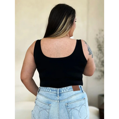 Basic Bae Full Size Square Neck Sleeveless Bodysuit.