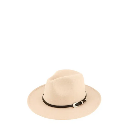 Basic Buckle Fedora Hat.