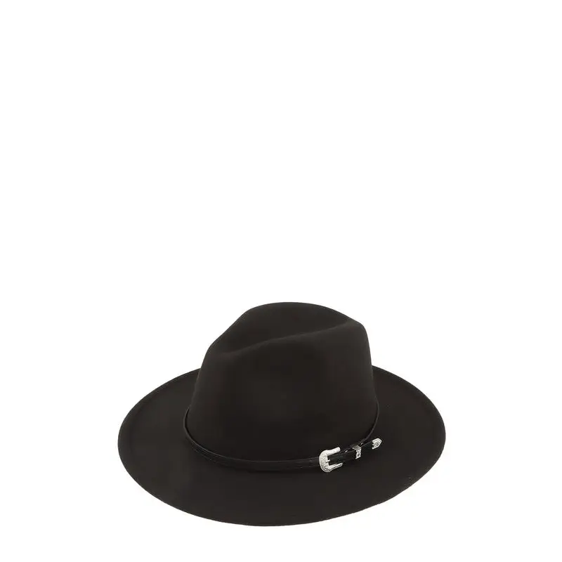 Basic Buckle Fedora Hat.
