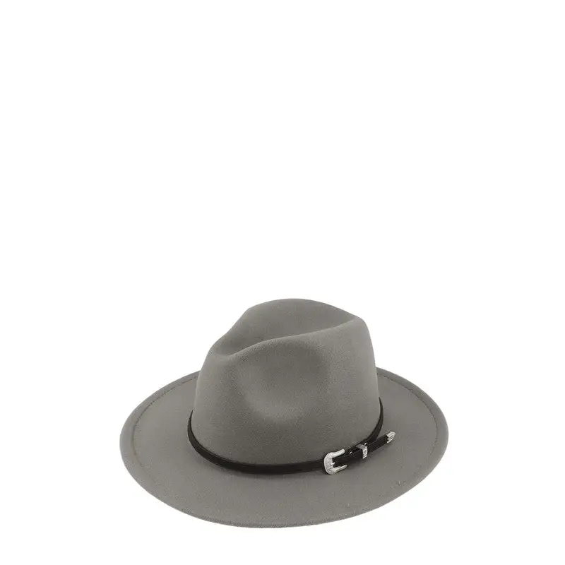 Basic Buckle Fedora Hat.