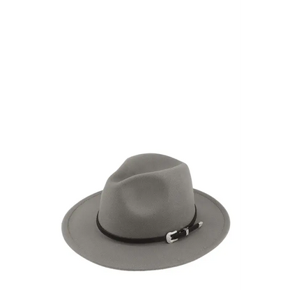 Basic Buckle Fedora Hat.