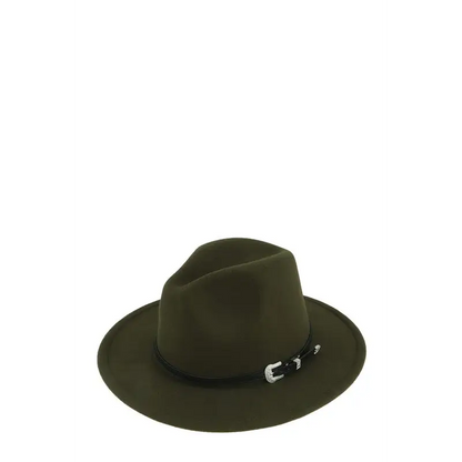 Basic Buckle Fedora Hat.