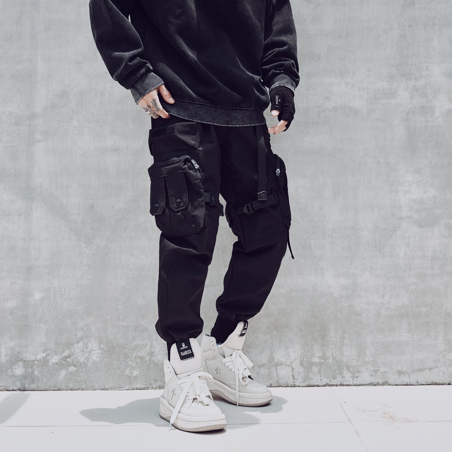 Paratrooper Joggers | Matte Black