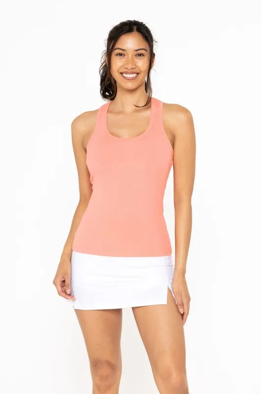Slim Fit Scoop Neck Tank.