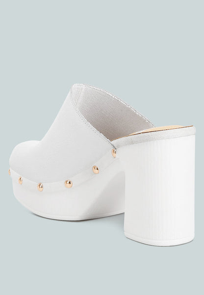 Benji Recycled Leather Clogs
