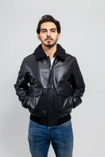 Bomber Leather Jacket