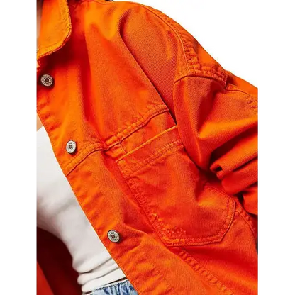 Button Up Long Sleeve Denim Jacket.