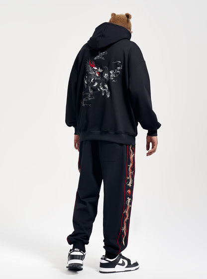 Kirin Embroidery Hoodie