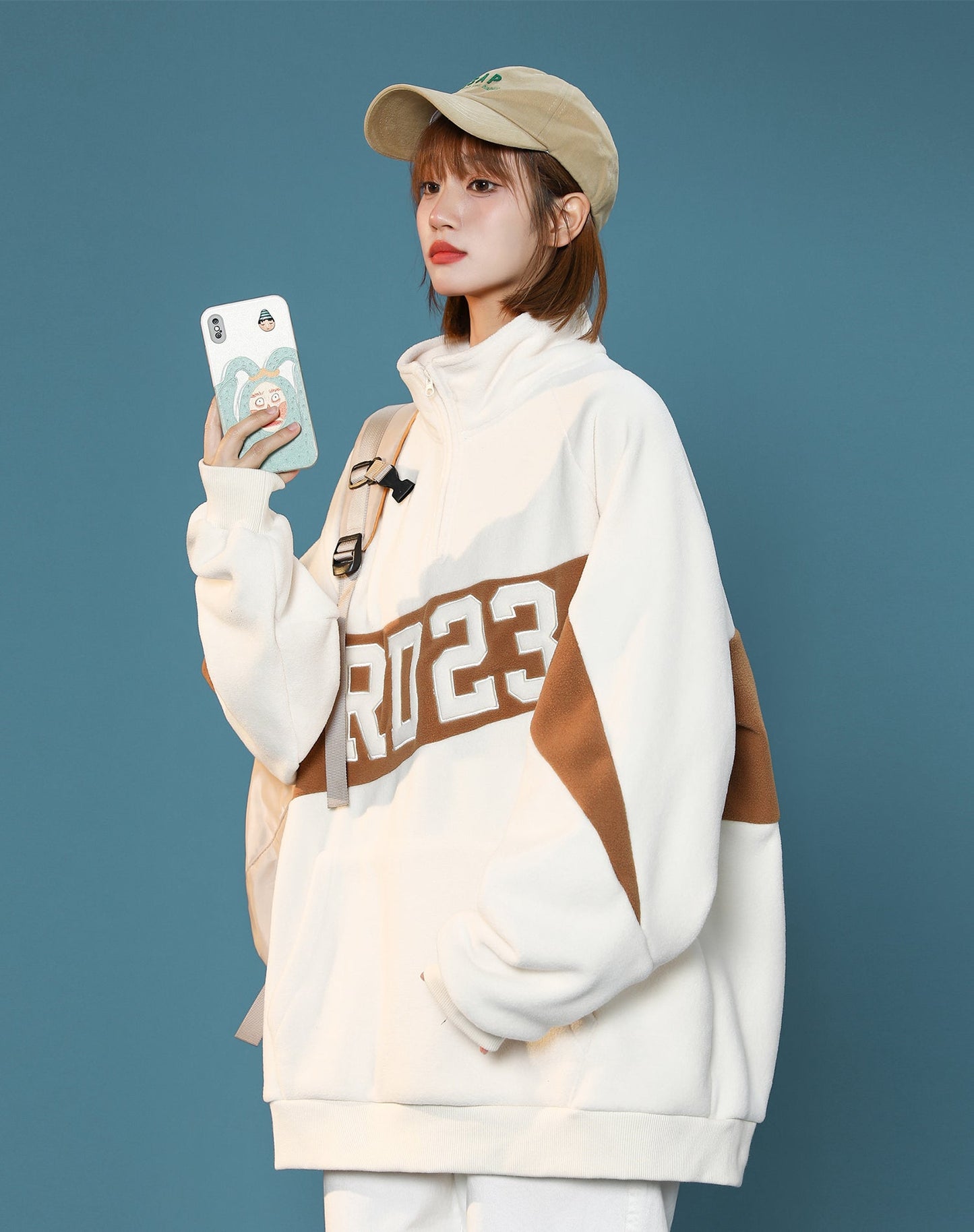 Quarter Zip Up Sweatshirt