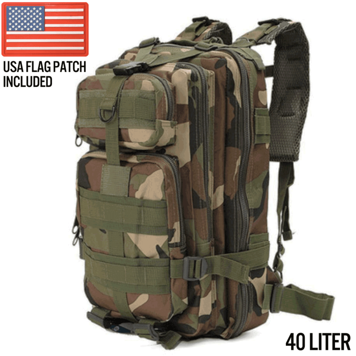 Tactical Large 40L Tactical Backpack Survival Bag