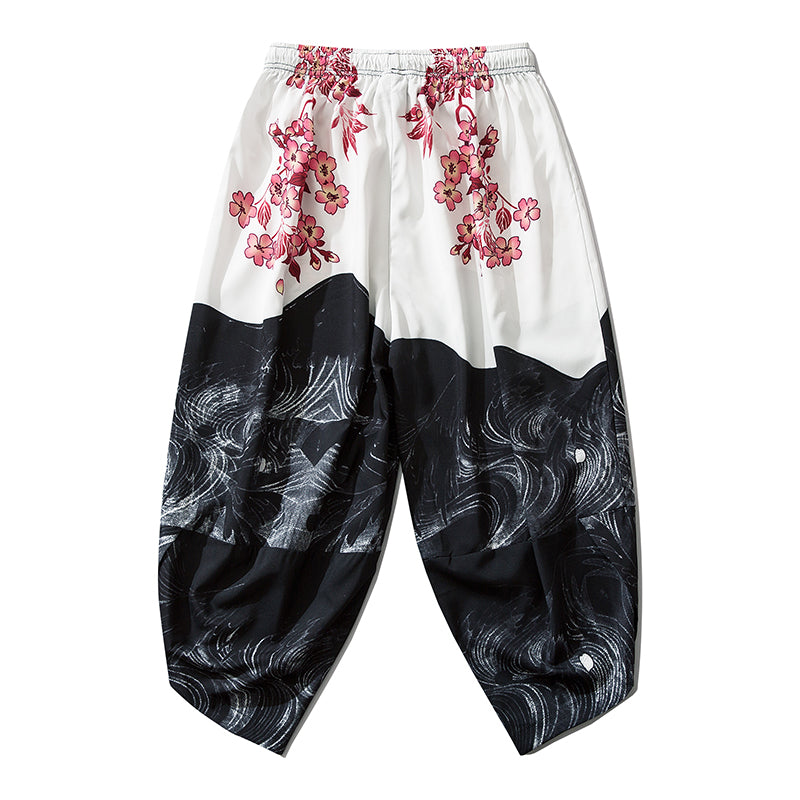 Pink Flowers Lightweight Pants