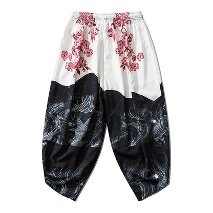 Pink Flowers Lightweight Pants
