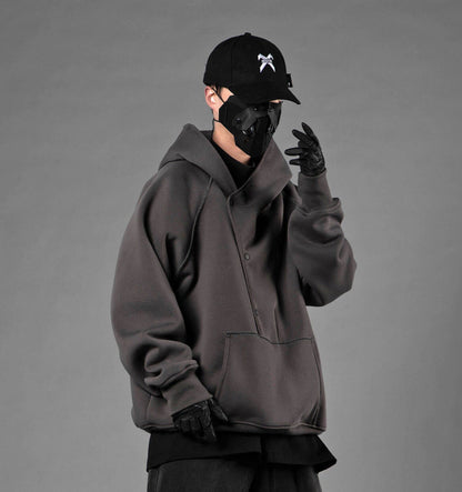 Layered Hoodie |Gray
