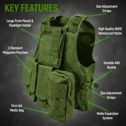 Tactical Military Tactical Plate Carrier Vest